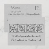 Eén Soul Loves~Save Date~Spain gevonden Aankondigingskaart (Voorkant / Achterkant)