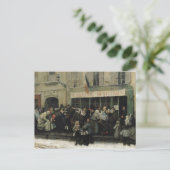 Een Soup Kitchen tijdens het Siege van Parijs Briefkaart (Staand voorkant)
