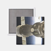 Een Soyuz ruimteschip dat door de Aarde is terugge Magneet (Voorkant / Achterkant)