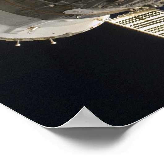 Een Soyuz ruimteschip dat door de Aarde is terugge Poster (Hoek)