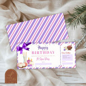 Een Spa Dag Verjaardag Vakantie Gift Voucher Kaart