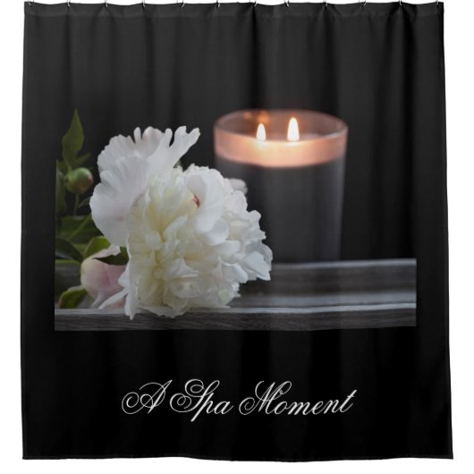 Een spa-moment douchegordijn (Voorkant)