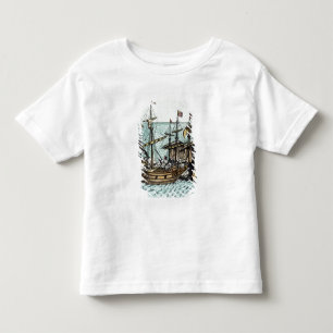 Een Spaans Treasure Ship Kinder Shirts
