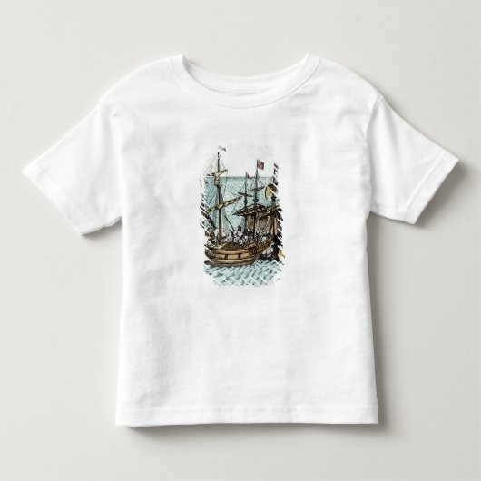 Een Spaans Treasure Ship Kinder Shirts (Voorkant)