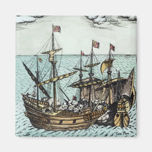 Een Spaans Treasure Ship Magneet