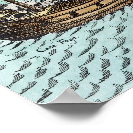 Een Spaans Treasure Ship Poster (Hoek)