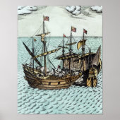 Een Spaans Treasure Ship Poster (Voorkant)