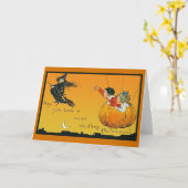 Een spannende Halloween! wenskaarten Kaart (Gele Bloem)