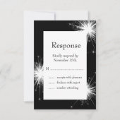 Een Sparkler RSVP (zwart) (Voorkant)
