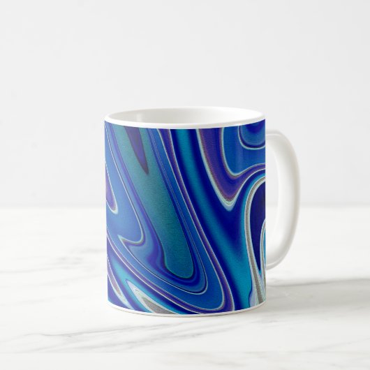 Een spatje blauw koffiemok (Voorkant rechts)