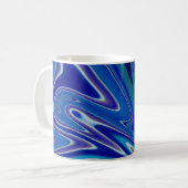 Een spatje blauw koffiemok (Voorkant links)