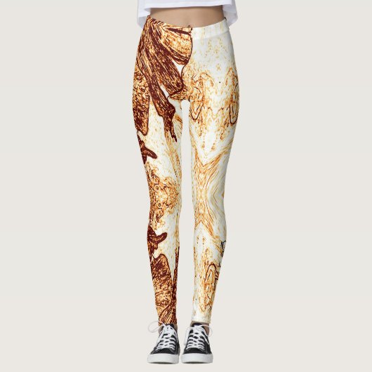 Een Spatje Sinaasappel Leggings (Voorkant)