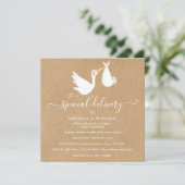 Een speciaal Baby shower voor bezorgingskoppels / Kaart (Staand voorkant)