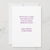 Een speciaal kleinzoon Wenskaart Bedankkaart (Achterkant)