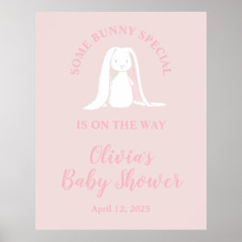 Een speciaal konijntje Baby shower Poster