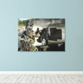 Een speciaal oorlogsschip, Crewman 2 Canvas Afdruk (Insitu (Houten vloer))