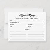 Een speciaal recept voor Vrijgezellenfeest Gift Ka (Voorkant)