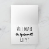 Een speciaal verzoek Godparent-voorstel Kaart (Binnen)