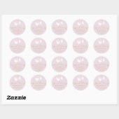 Een speciale bezorging Ooievaar Baby Shower / Spri Ronde Sticker (Vel)
