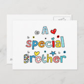 Een speciale broedertaaltekstexpressie aanmaken briefkaart (Voorkant / Achterkant)