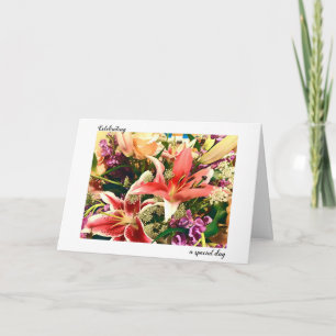 Een speciale dag Mixed Floral Bouquet Kaart