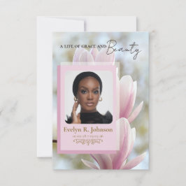 Een speciale dank – Magnolia Funeral Bedankkaart