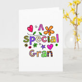 Een speciale Gran Greeting Text Expression bediene Kaart (Gele Bloem)