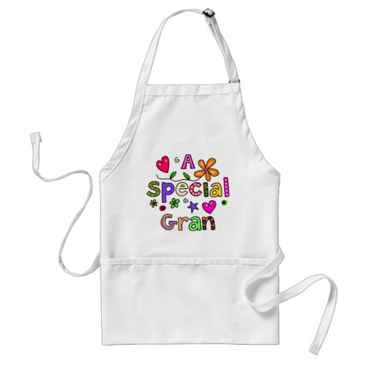 Een speciale Gran Greeting Text Expression bediene Standaard Schort (Voorkant)