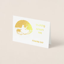 Een speciale groet papa, op vaderdag vissen