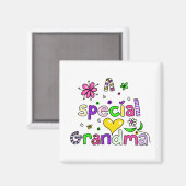 Een speciale grootma Granny-tekstexpressie aanroep Magneet (Voorkant / Achterkant)