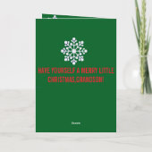 Een speciale kerstkaart voor kleinzoons kaart (Achterkant)