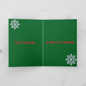 Een speciale kerstkaart voor kleinzoons kaart (Binnen)