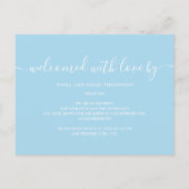 Een speciale levering Baby Boy Photo Script Geboor Aankondigingskaart (Achterkant)