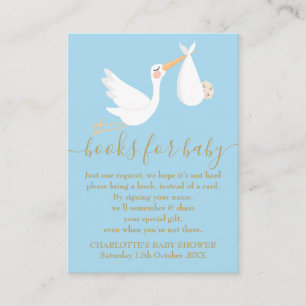 Een speciale levering Stork Boek Aanvraag Baby sho Informatiekaartje