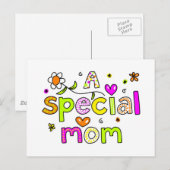 Een speciale mam briefkaart (Voorkant / Achterkant)