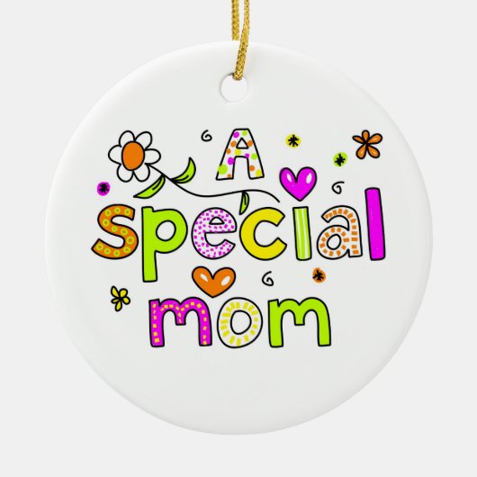Een speciale moeder keramisch ornament (Voorkant)