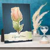 Een speciale moeder, plaquette fotoplaat (Zijkant)