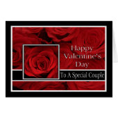 Een speciale paar Happy Valentijnsdag Rozen (Voorkant Horizontaal)