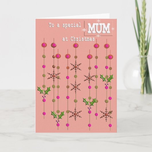 Een speciale persoon MUM KERST Kaart (Voorkant)