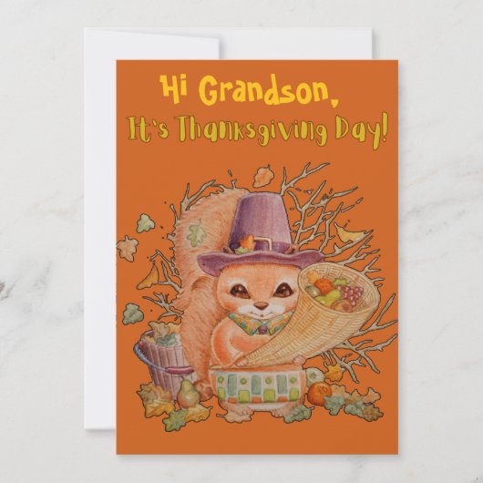 Een speciale persoonlijke Thanksgiving kaart voor (Voorkant)