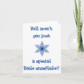 Een speciale Snowflake Note Kaart (Voorkant)