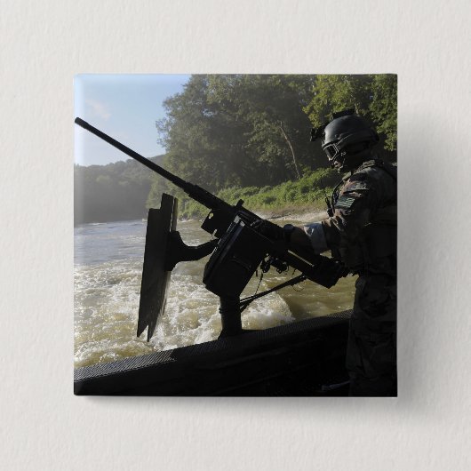 Een speciale strijdkreeft voor oorlogsvoering vierkante button 5,1 cm (Voorkant)