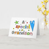 Een speciale tekstexpressie voor kleinson Greeting Kaart (Gele Bloem)