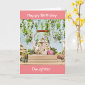 EEN SPECIALE THEEPOT VOOR EEN SPECIALE DOCHTER KAART (Gele Bloem)