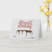 EEN SPECIALE TIENER OP **15th** VERJAARDAG KAART (Gele Bloem)