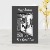 EEN SPECIALE TWEELING VERDIENT EEN SPECIALE VERJAA KAART (Gele Bloem)