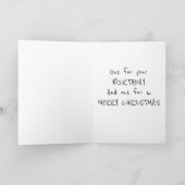 EEN "SPECIALE" VERJAARDAG/KERSTTOAST FEESTDAGEN KAART (Binnen)