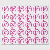 Een speciale verjaardag roze dame cadeaupapier (Vlak)