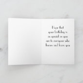 EEN *SPECIALE VERJAARDAG* VOOR EEN *SPECIALE PERSO KAART (Binnen)