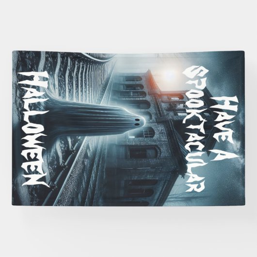 Een spectaculaire Halloween-spook Spandoek (Horizontaal)